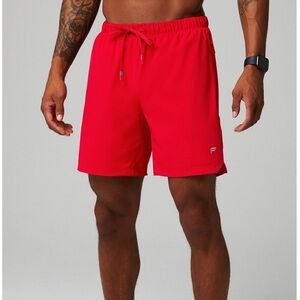 NWT Fabletics 7” One Short, Lined, Heated Red, Medium